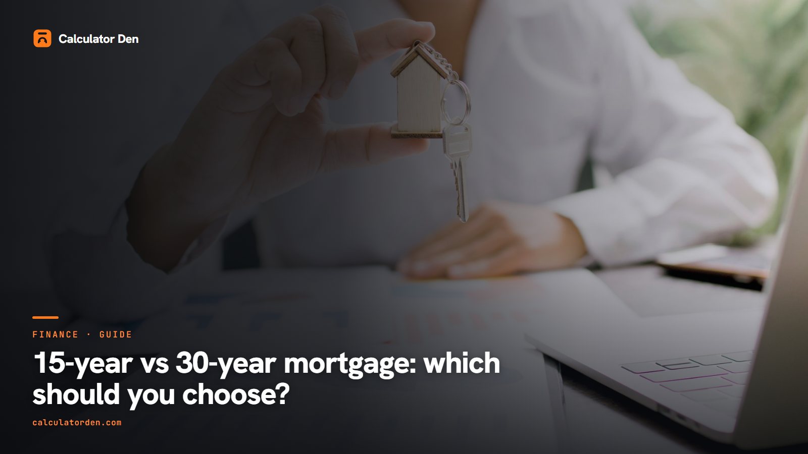A set of house keys resting on a wooden table, illustrating the choice between a 15 and 30 year mortgage