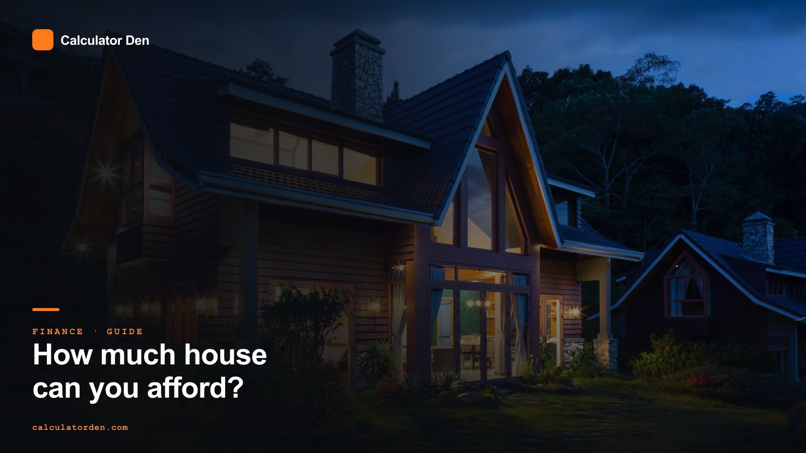 A modern family house with a for-sale sign, illustrating how much home you can afford