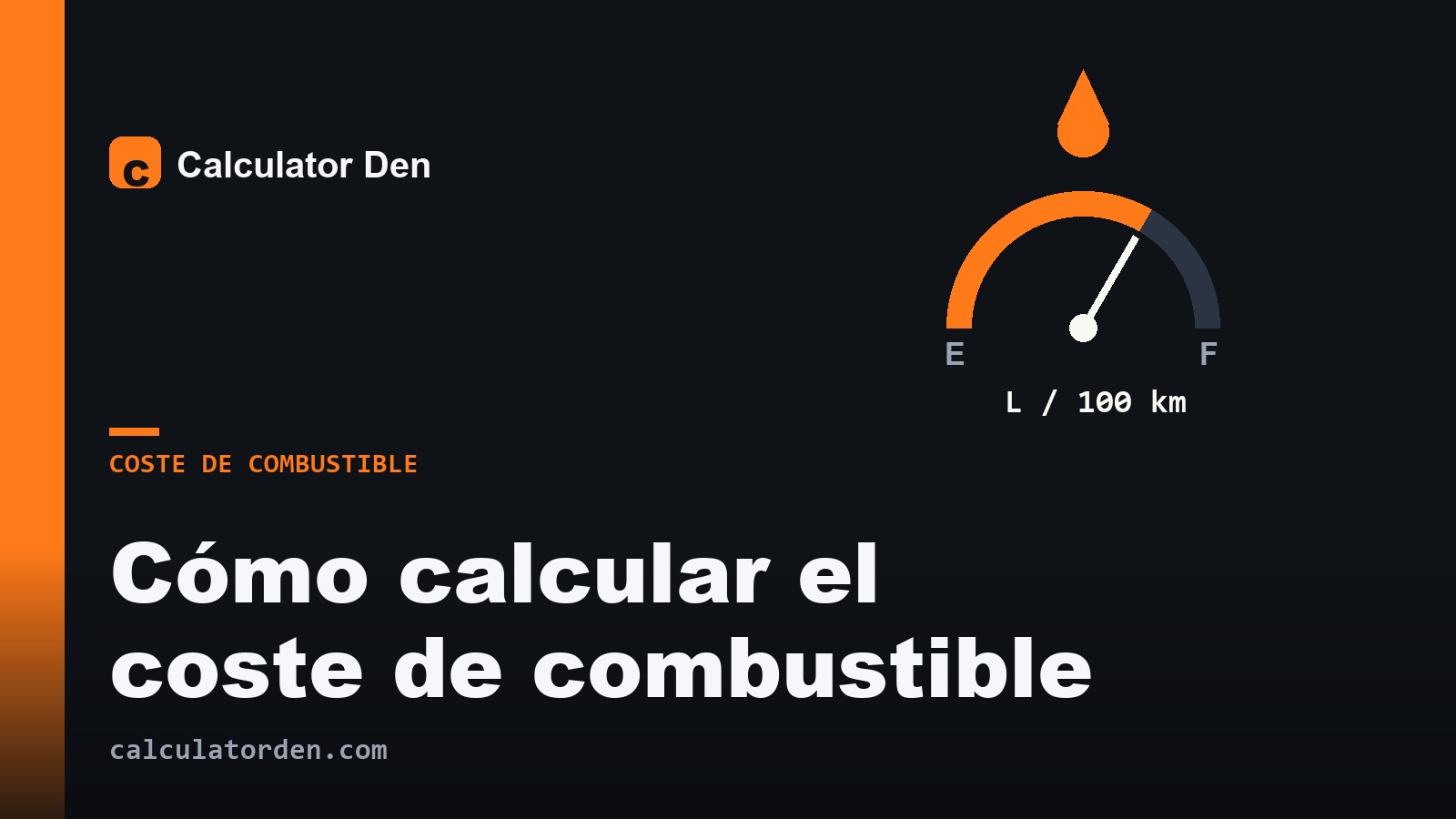 El salpicadero de un coche y un surtidor, para ilustrar cómo calcular el coste de combustible de un viaje