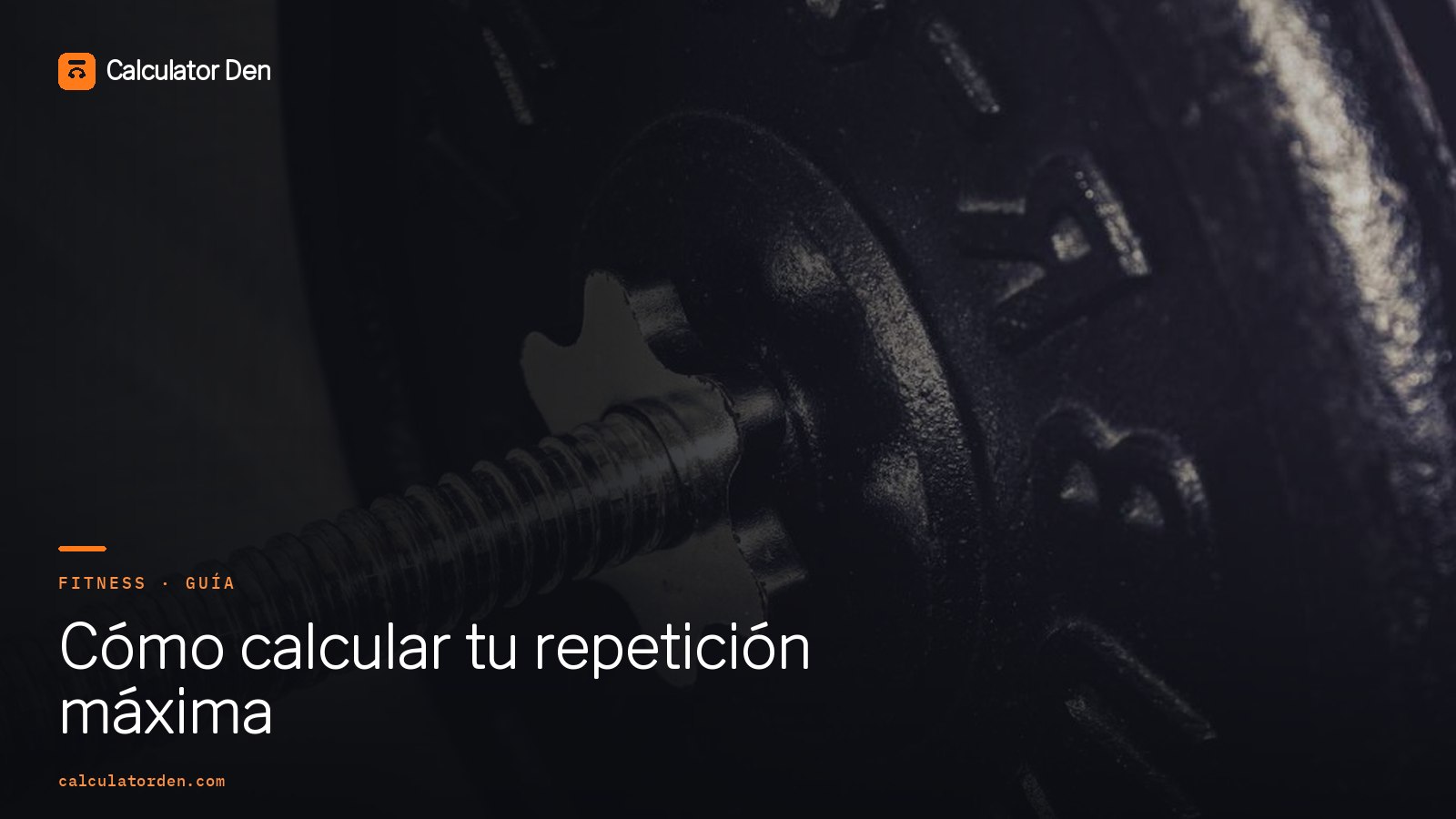Una barra cargada en el suelo del gimnasio, que representa calcular la repetición máxima a partir de una serie más pesada