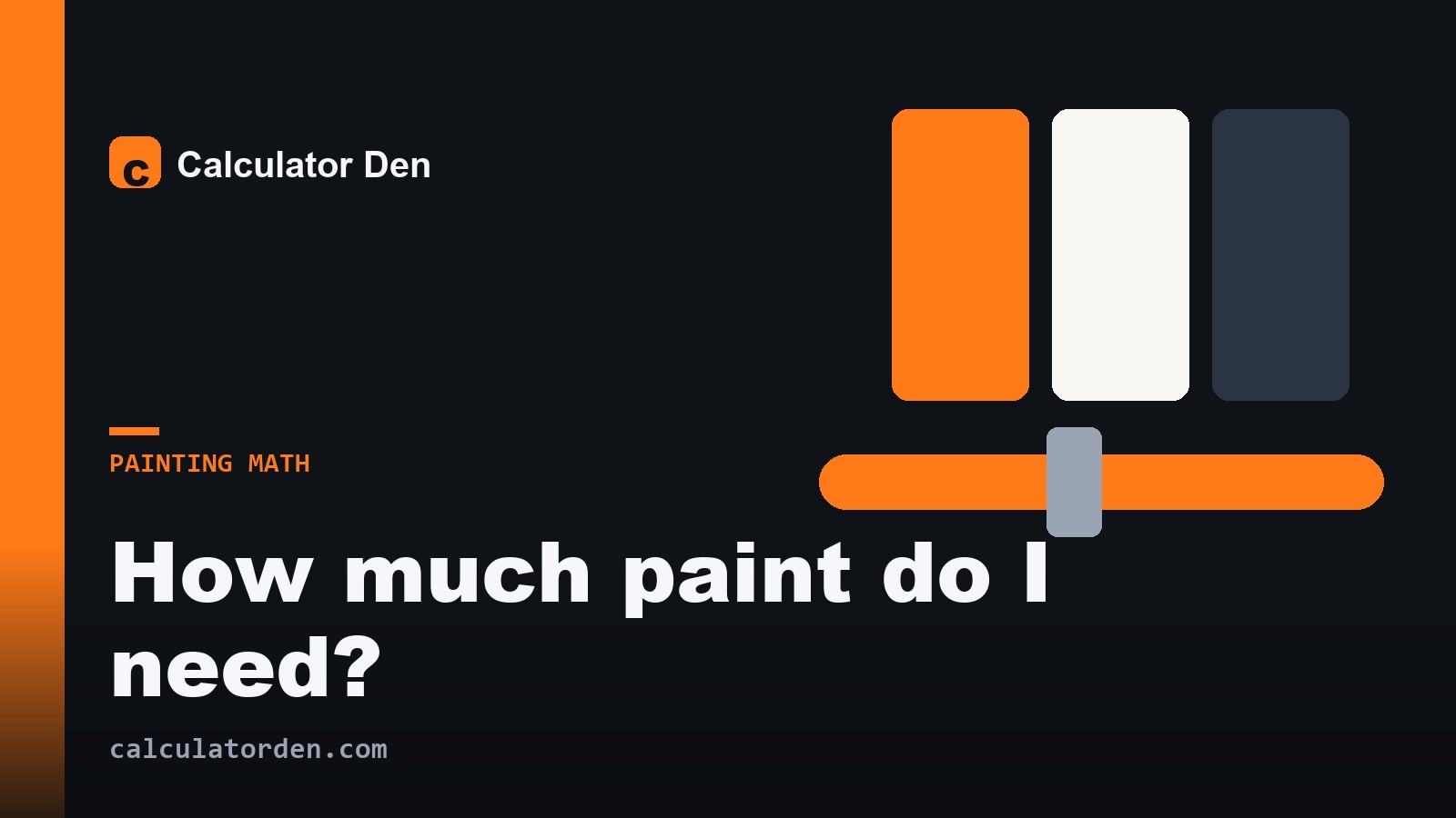 A painted room with a roller and paint tin, used to work out how much paint a room needs