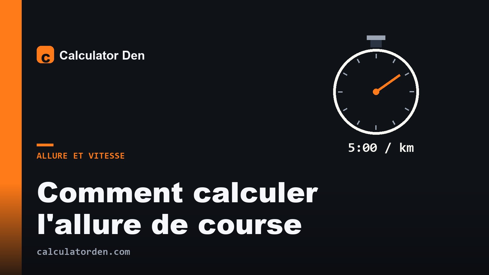 Une montre de course affichant l'allure au kilomètre, pour illustrer comment calculer l'allure de course